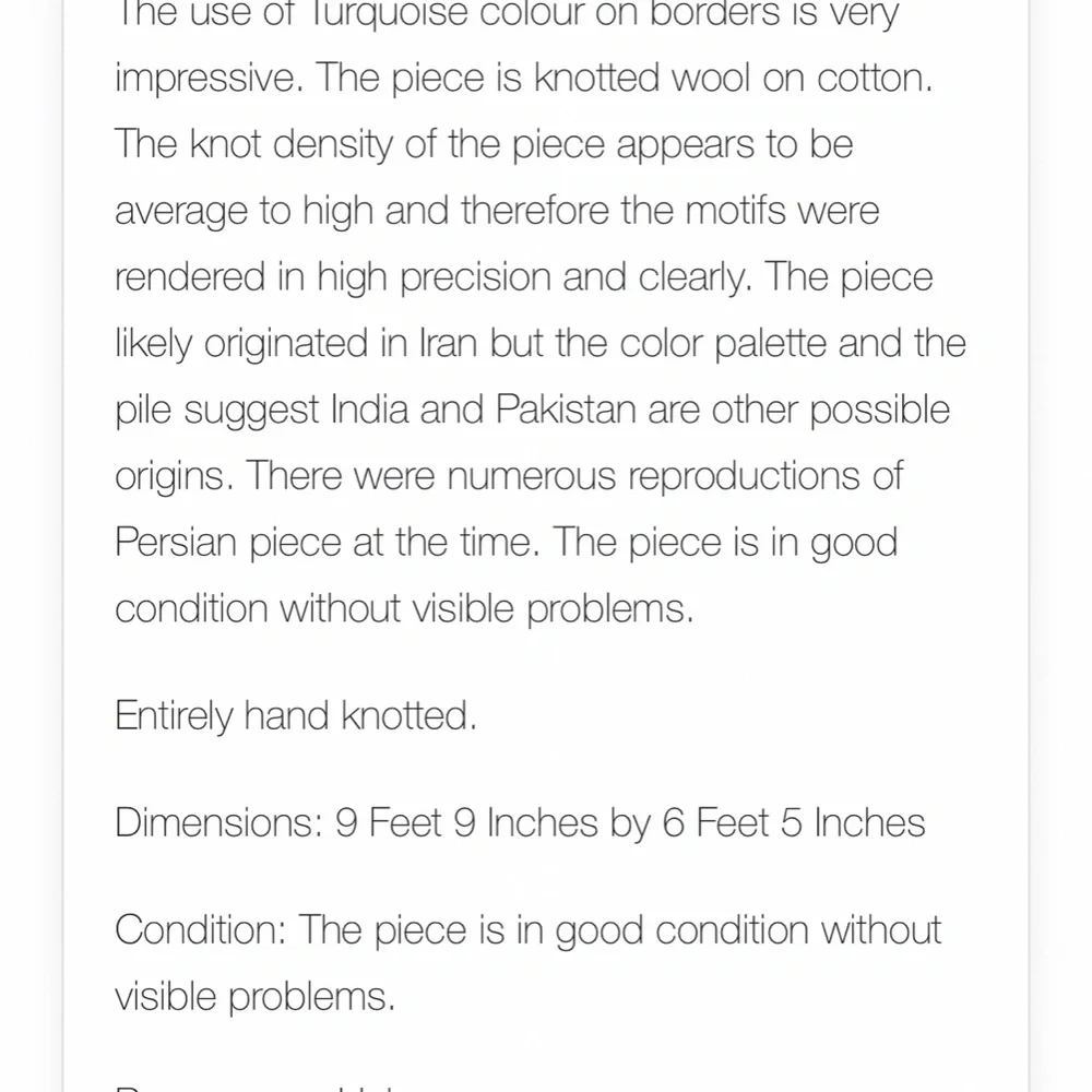 Persian Rug - Picture 11 of 11